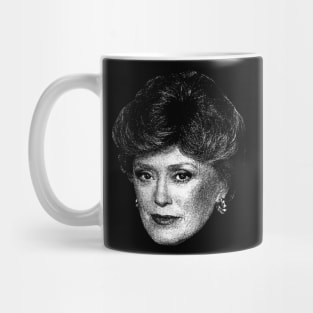 White Golden Rue McClanahan Vihntage Mug